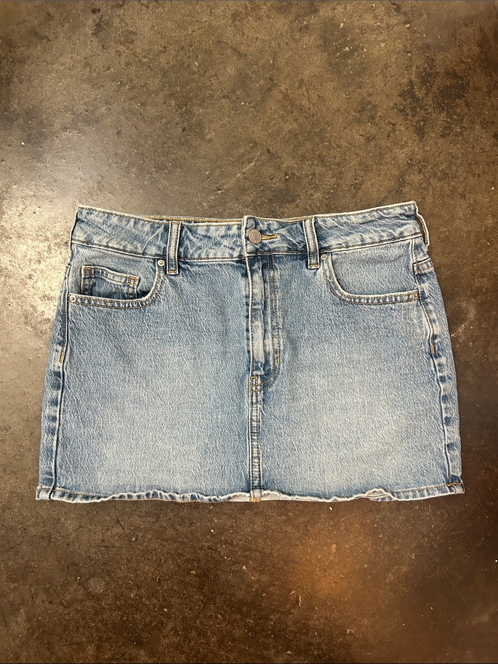 PacSun Light Blue Denim Mini Skirt